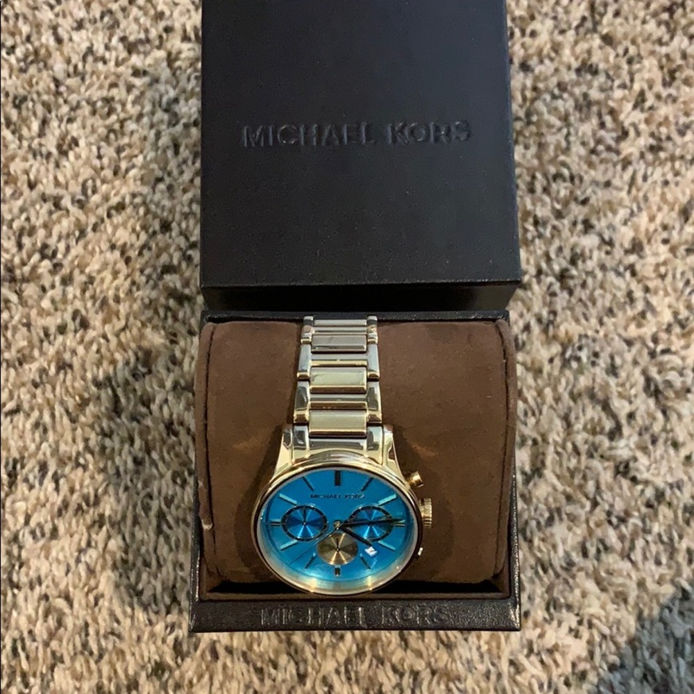 Blue face Michael kors watch